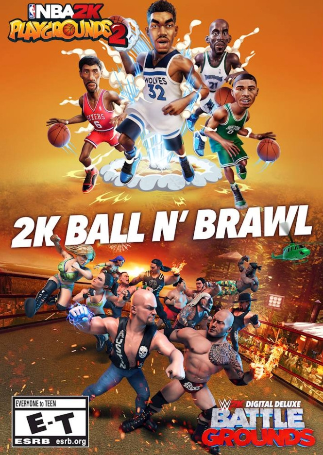2K Ball N’ Brawl Bundle (WWE 2K Battlegrounds. Deluxe Edition + NBA 2K ...