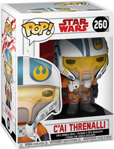 Фигурка Funko POP: Star Wars: The Last Jedi – C'ai Threnalli Bobble-Head (9,5 см)