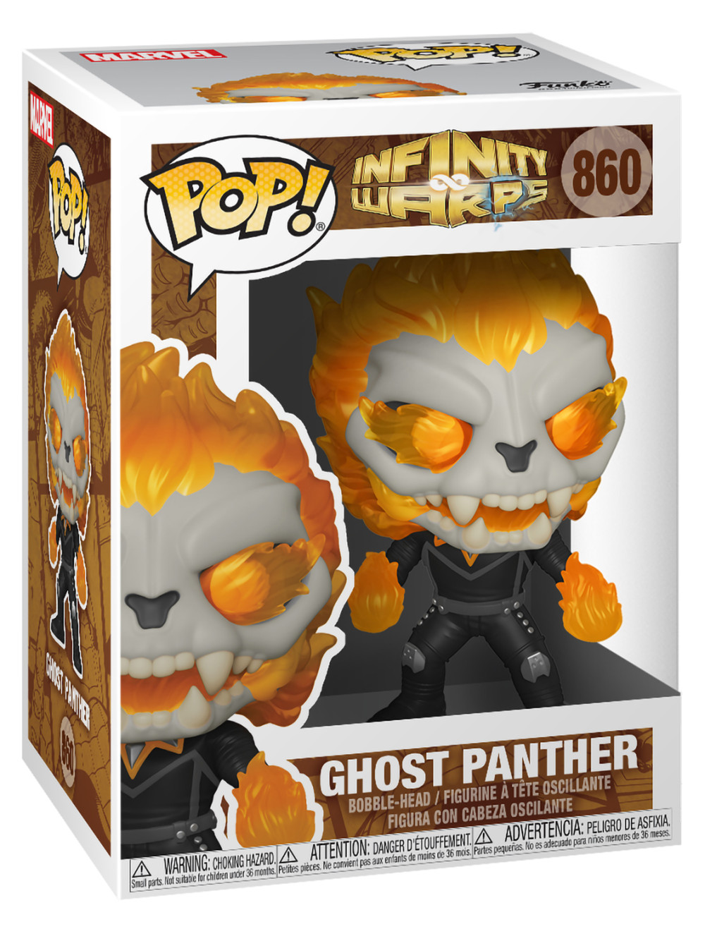  Funko POP Marvel: Avengers Infinity WarPs  Ghost Panther Bobble-Head (9,5 )