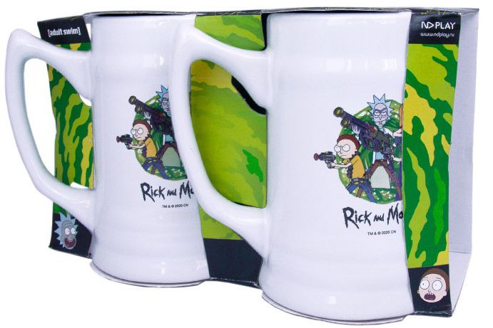 Набор кружек пивных Rick And Morty: Семейный отряд (500 мл) (2 шт.)