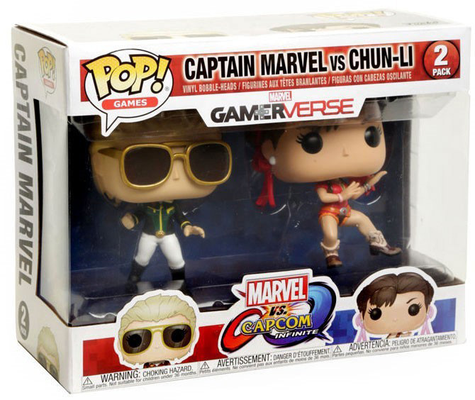  Funko POP Games: Captain Marvel Vs Chun-Li (9,5 )