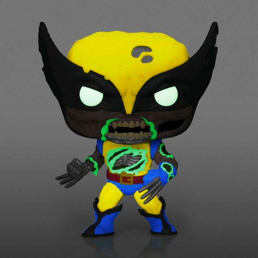  Funko POP Marvel: Zombie Wolverine Glows In The Dark Exclusive Bobble-Head (9,5 )