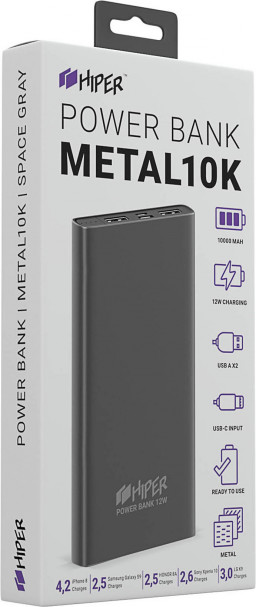 ������� ����������� HIPER METAL10000 (Space Gray)