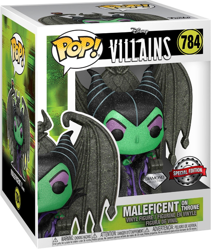 Фигурка Funko POP: Disney Villains – Maleficent On Throne Deluxe Diamond Glitter Exclusive (9,5 см)