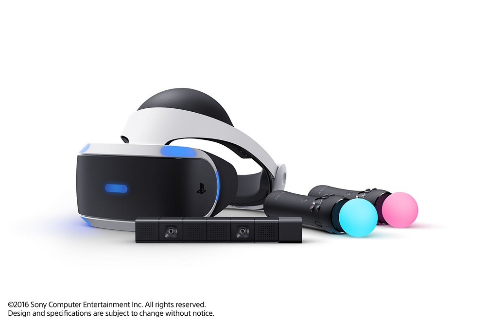  PlayStation VR:    (CUH-ZVR2) + 5  (Elder Scrolls V: Skyrim VR, DOOM VFR, Astro Bot Rescue Mission, WipEout Omega Collection, VR World) +  (CUH-ZEY2)