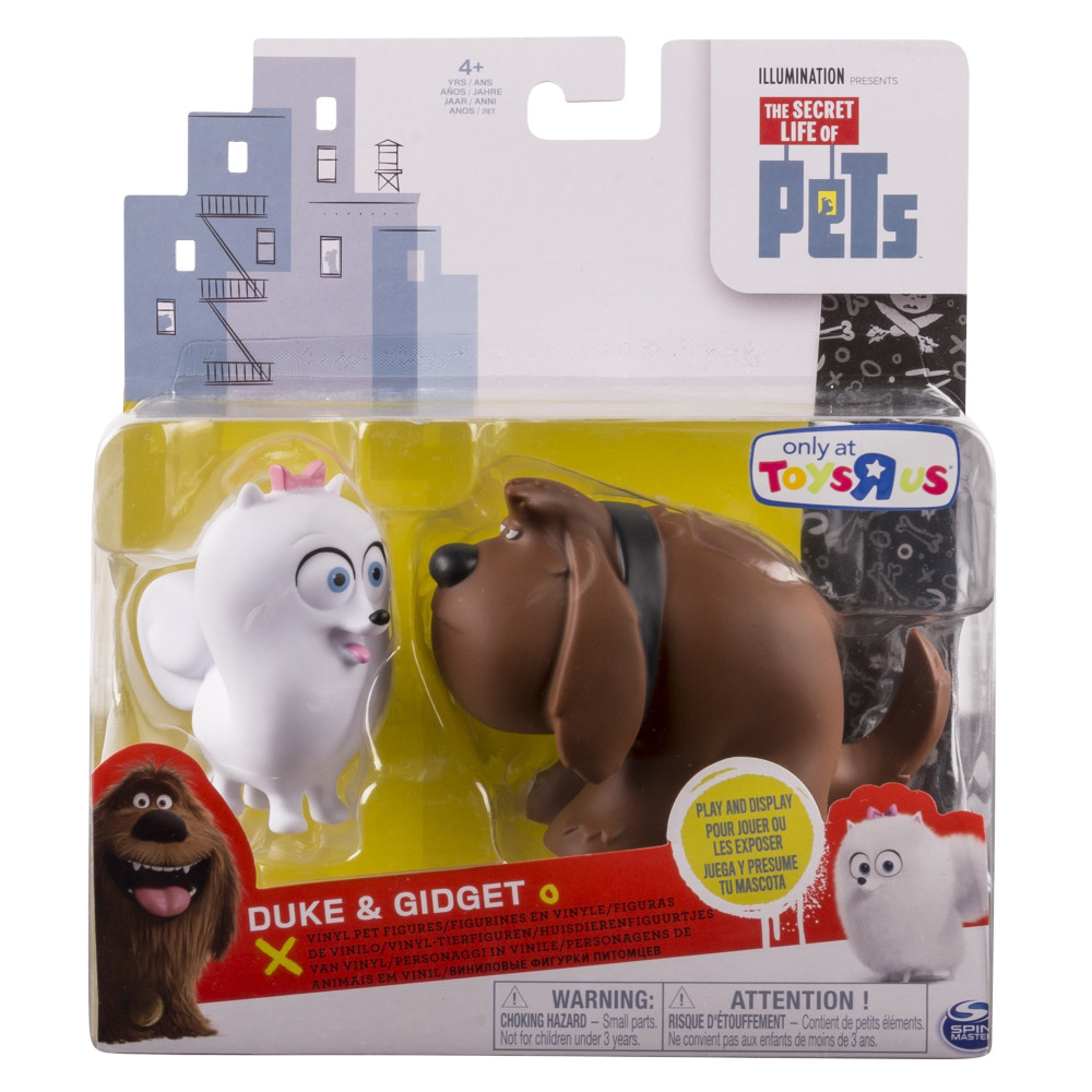 Набор фигурок Тайная жизнь домашних животных (Secret Life Of Pets). Дворняжка Дюк и шпиц Гиджет