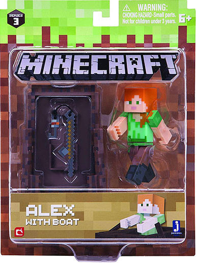 Фигурка Minecraft Series 3: Alex With Boat (8 см)