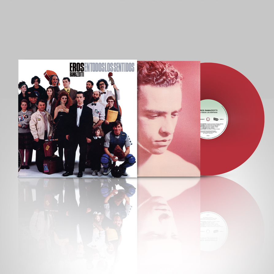 RAMAZZOTTI EROS  En Todos Los Sentidos  Spanish Version  Coloured Red Vinyl  LP +   LP Brush It 