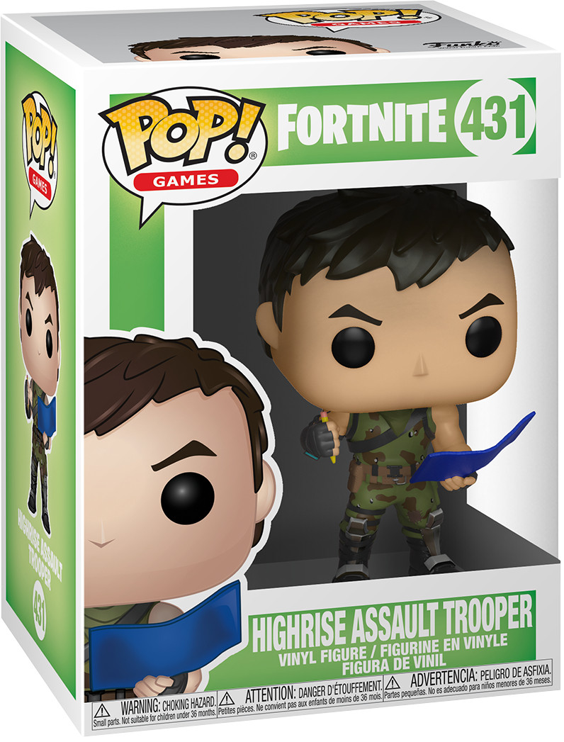  Funko POP Games: Fortnite  Highrise Assault Trooper (9,5 )