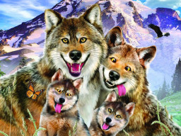 Super 3D Puzzle: Wolf Selfie   C (100 )