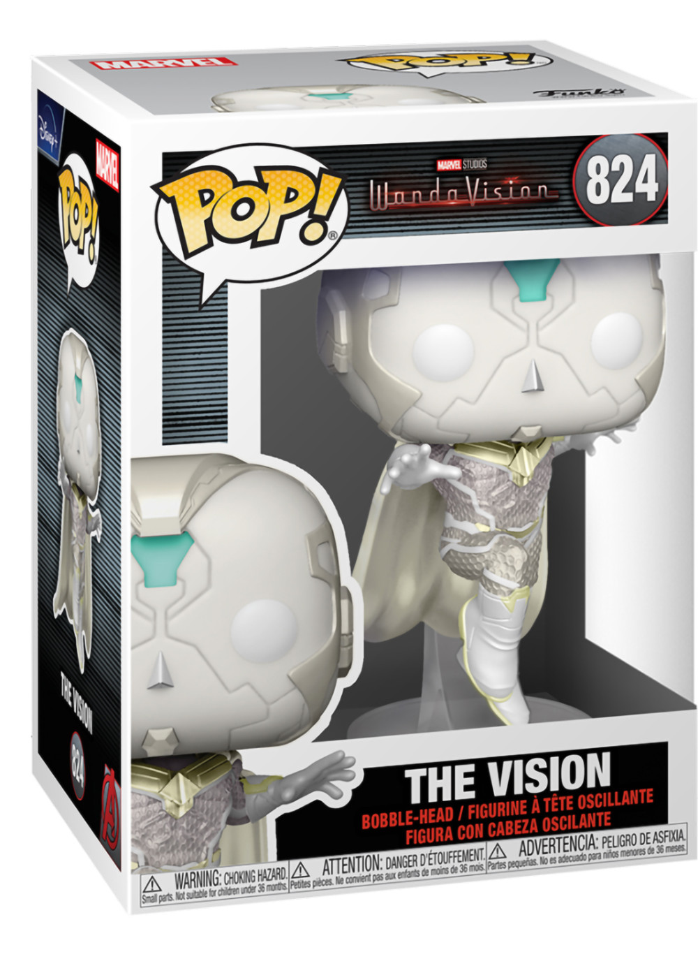 Фигурка Funko POP Marvel: Wanda / Vision – The Vision Bobble-Head (9,5 см)