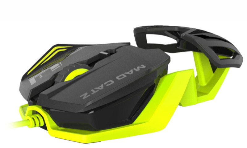 Мышь Mad Catz R.A.T. 1 проводная оптическая игровая для PC (черная с зеленым)