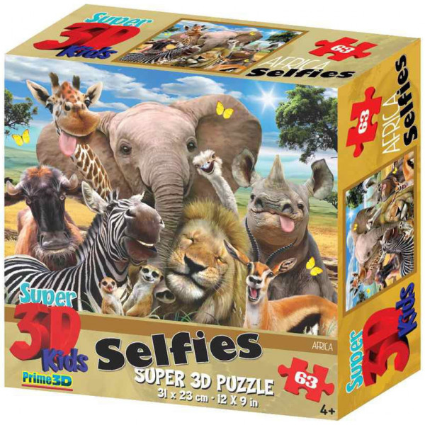 Super 3D Puzzle: Африка Селфи