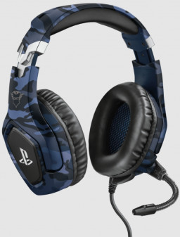 Гарнитура Trust GXT 488 Forze-B Gaming Headset проводная (синий камуфляж)
