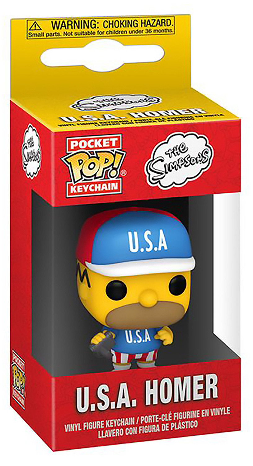 Брелок Funko POP: The Simpsons – USA Homer