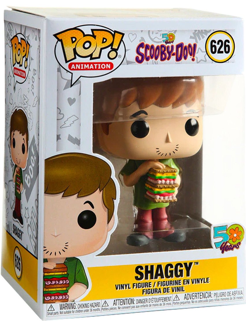  Funko POP Animation: Scooby Doo  Shaggy With Sandwich (9,5 )