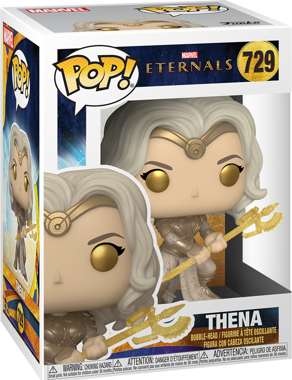  Funko POP Marvel Eternals: Thena Bobble-Head (9, 5 )