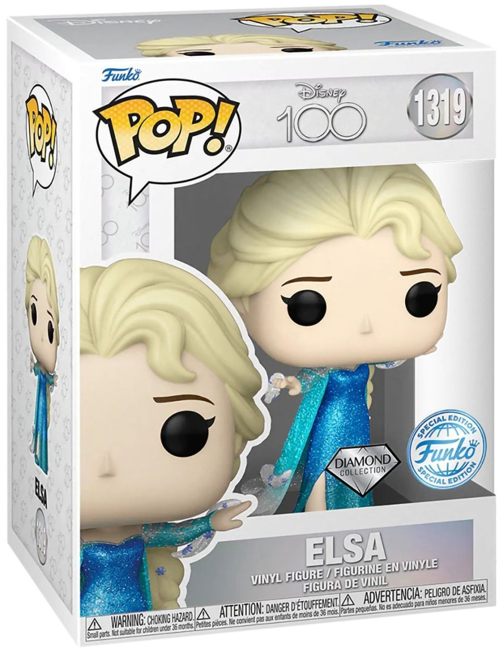 ������� Funko POP Disney 100: Elsa Diamond Glitter Exclusive (9,5 ��)