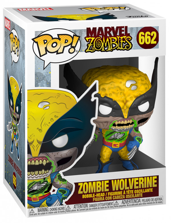 Фигурка Funko POP Marvel: Zombies – Zombie Wolverine Bobble-Head (9,5 см)