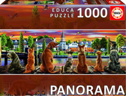 Puzzle Собаки на набережной (1000 деталей)