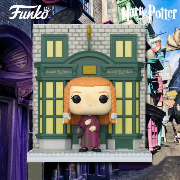 Фигурка Funko POP Deluxe: Harry Potter – Diagon Alley Ginny Weasley With Flourish & Blotts Exclusive (9,5 см)