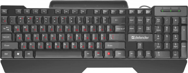 Клавиатура Defender Search HB-790 RU, полноразмерная для PC (черный) (45790)