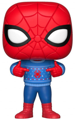  Funko POP Marvel: Holiday  Spider-Man In Ugly Sweater Bobble-Head (9,5 )