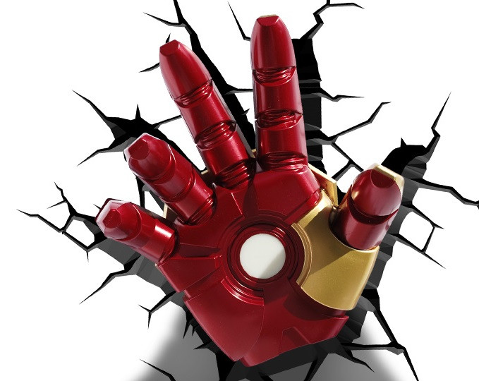 3D Светильник Classic Iron Man: Hand