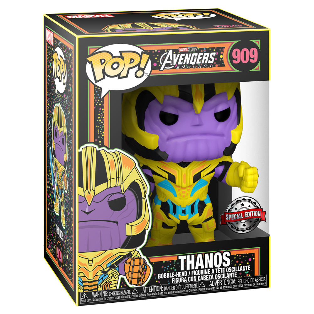 ������� Funko POP Marvel: Avengers Endgame � Thanos Black Light Exclusive Bobble-Head (9,5 ��)