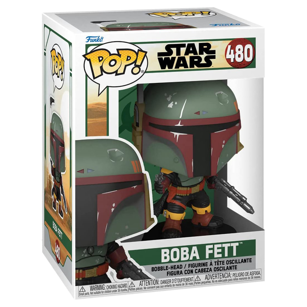 Фигурка Funko POP Star Wars: Book of Boba Fett – Boba Fett Bobble-Head (9,5 см)