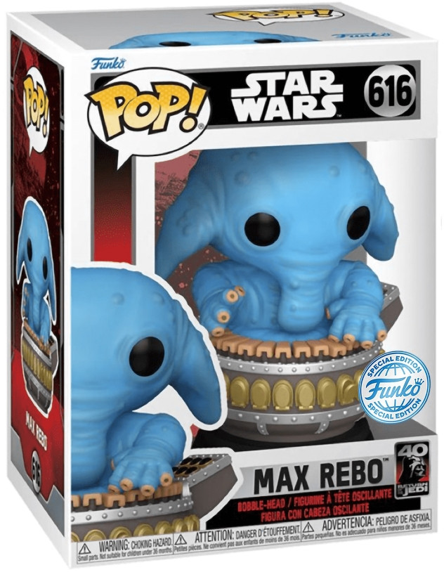 Фигурка Funko POP Star Wars Episode VI: Return of the Jedi 40th – Max Rebo Exclusive Bobble-Head (9,5 см)