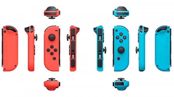 Набор контроллеров Joy-Con для Nintendo Switch (неоновый красный/неоновый синий)