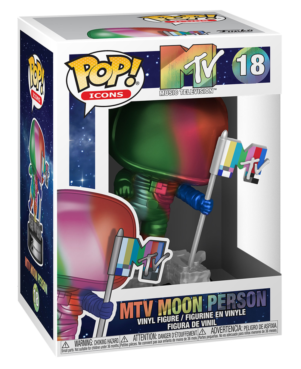 Фигурка Funko POP Icons: MTV – Moon Person Rainbow (9,5 см)