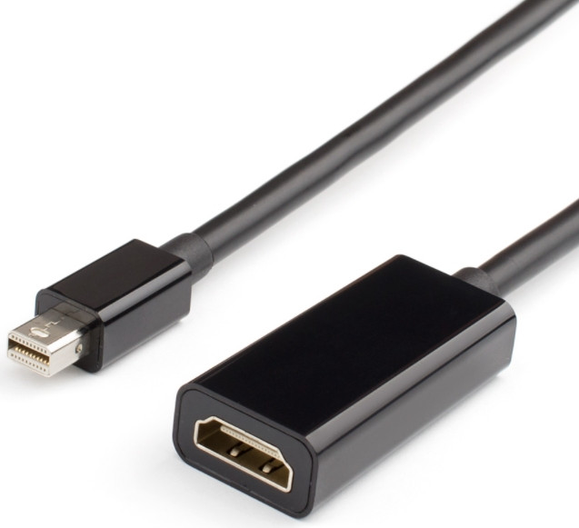 Переходник ATcom Mini DisplayPor M – HDMI F 0.1 м (черный) (AT1042)