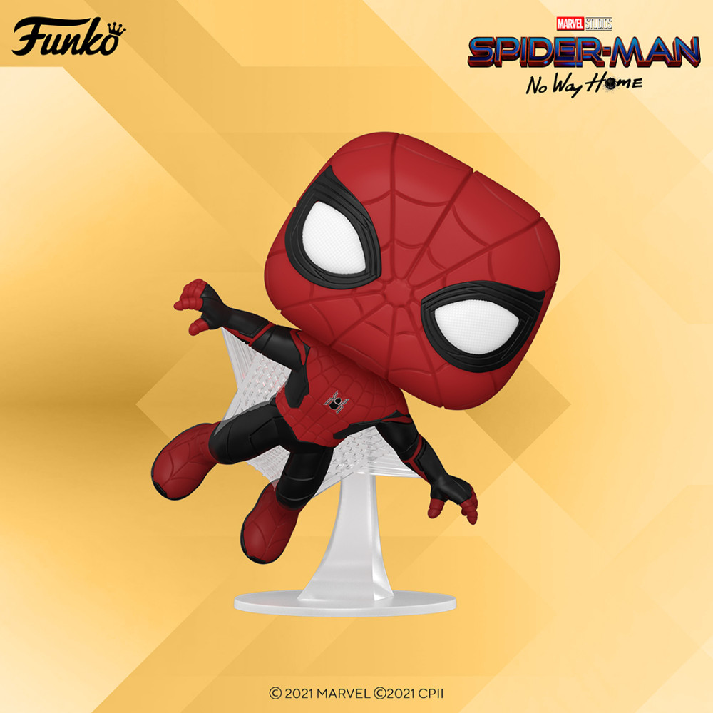 Фигурка Funko POP Marvel: Spider-Man No Way Home – Spider-Man Upgraded Suit Bobble-Head (9,5 см)