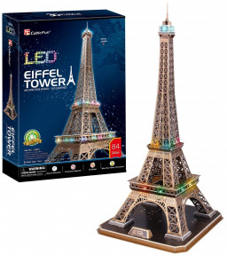 3D Puzzle Эйфелева башня с LED-подсветкой (84 элемента)