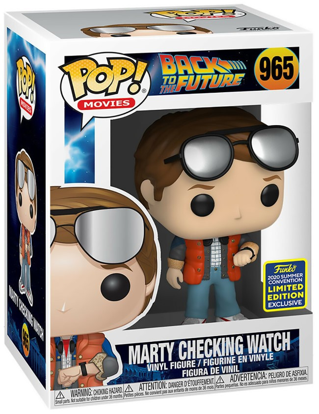  Funko POP Movies: Back To The Future  Marty Checking Watch Exclusive (9,5 )
