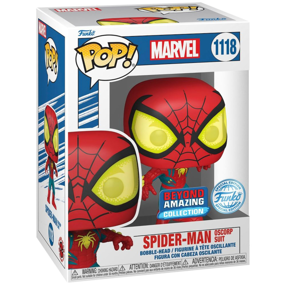  Funko POP Marvel: Spider-Man  Oscorp Suit Exclusive Bobble-Head (9,5 )