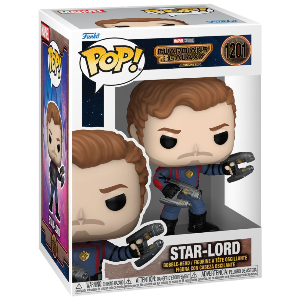  Funko POP Marvel: Guardians Of The Galaxy 3  Star-Lord Bobble-Head (9,5 )