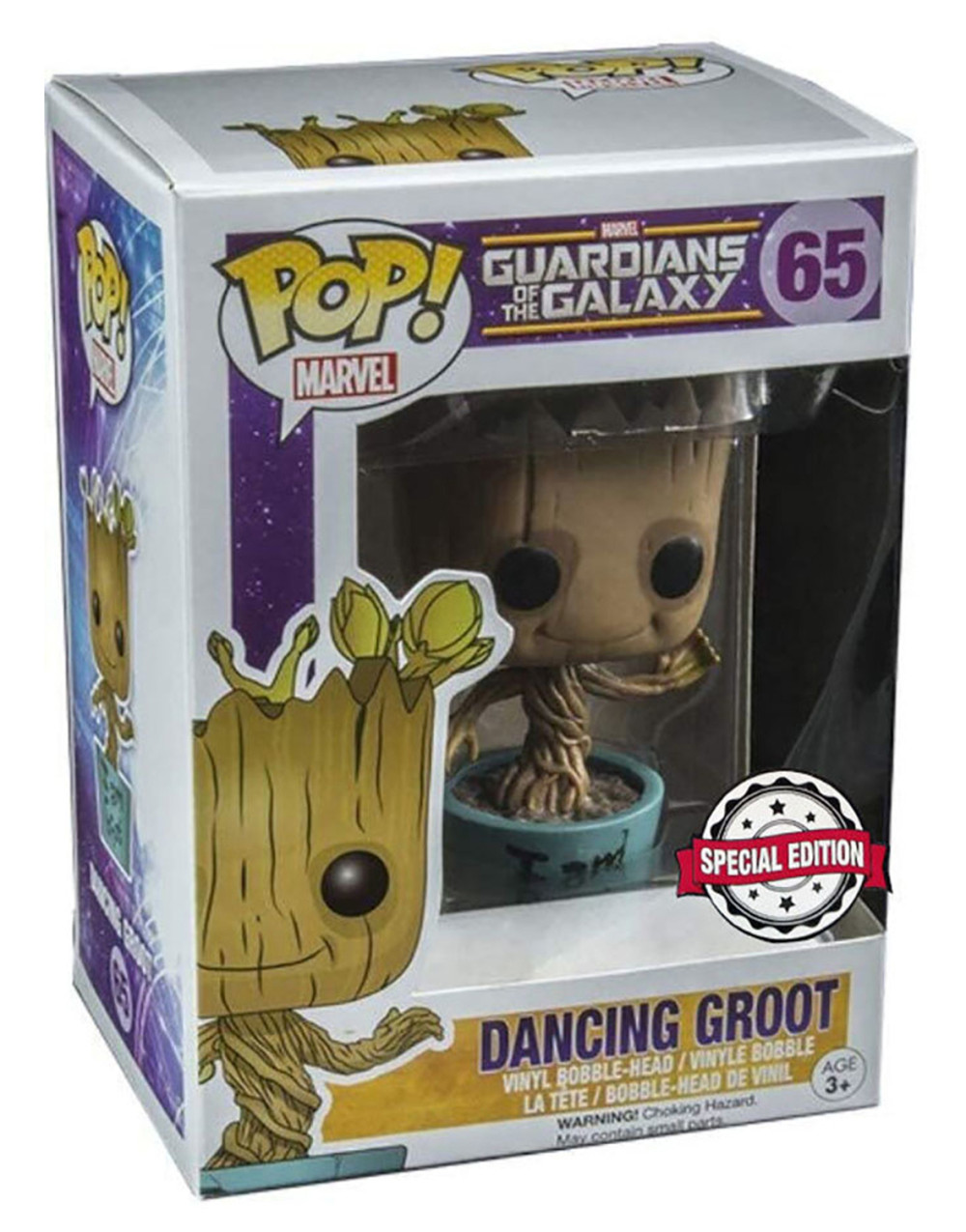  Funko POP Marvel: Guardians Of The Galaxy  Dancing Groot Blue Pot (9,5 )