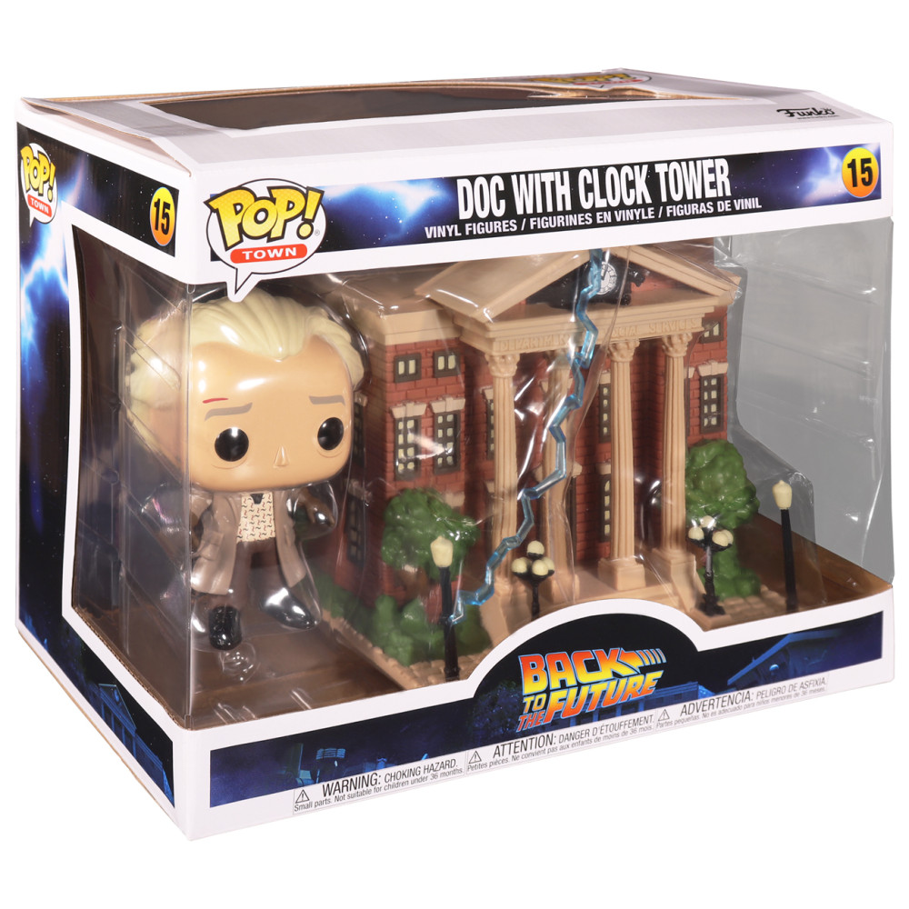  Funko POP Town: Back To The Future  Doc With Clock Tower