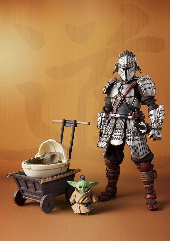 Фигурка Star Wars Ronin Mandalorian Beskar Armor & Grogu – Meishomanga Realization (18,5 см)