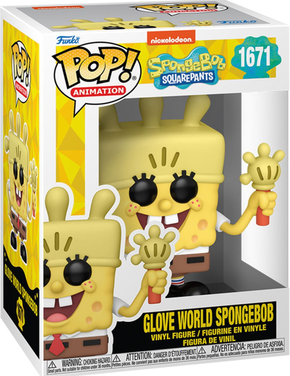 Фигурка Funko POP Animation: Spongebob SquarePants 25th Anniversary – Glove World Spongebob (9,5 см)