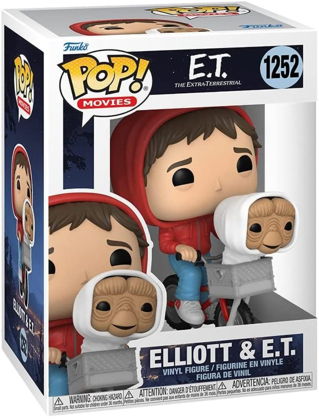  Funko POP Movies: E.T  The Extra-Terrestrial Elliot & E.T. In Bike Basket (9, 5 )