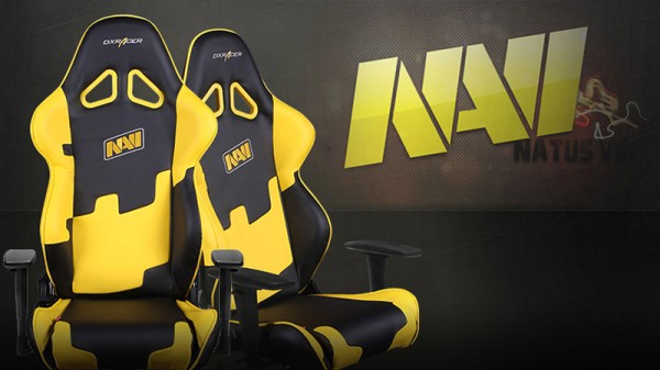 Геймерское кресло DXRacer Special Editions Natus Vincere (Na'Vi) OH/RE21/NY/NAV (Black/Yellow)