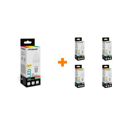 ����� ������������ �������� Polaroid 220V C37 6W 4000K E14 490lm, 5��