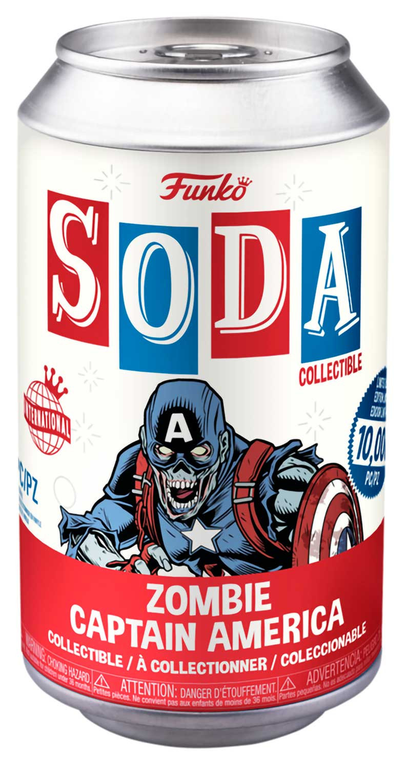 Фигурка Funko SODA: Marvel: What If...? – Zombie Captain America With Chase (12 см)