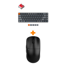 ����� ���� Pulsar X2 Wireless Mini Black + ���������� Keychron K7 Low Profile, RGB, Red Switch
