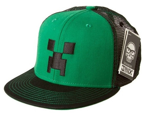  Minecraft. Creeper Face Premium Snap Back Hat ()