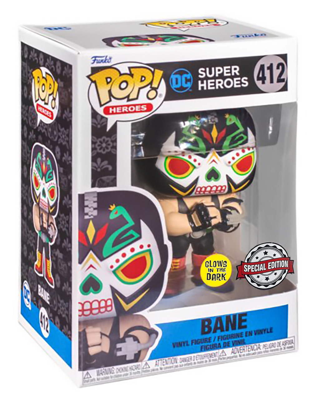  Funko POP Heroes: DC  Dia De Los Bane Glows In The Dark Exclusive (9, 5 )